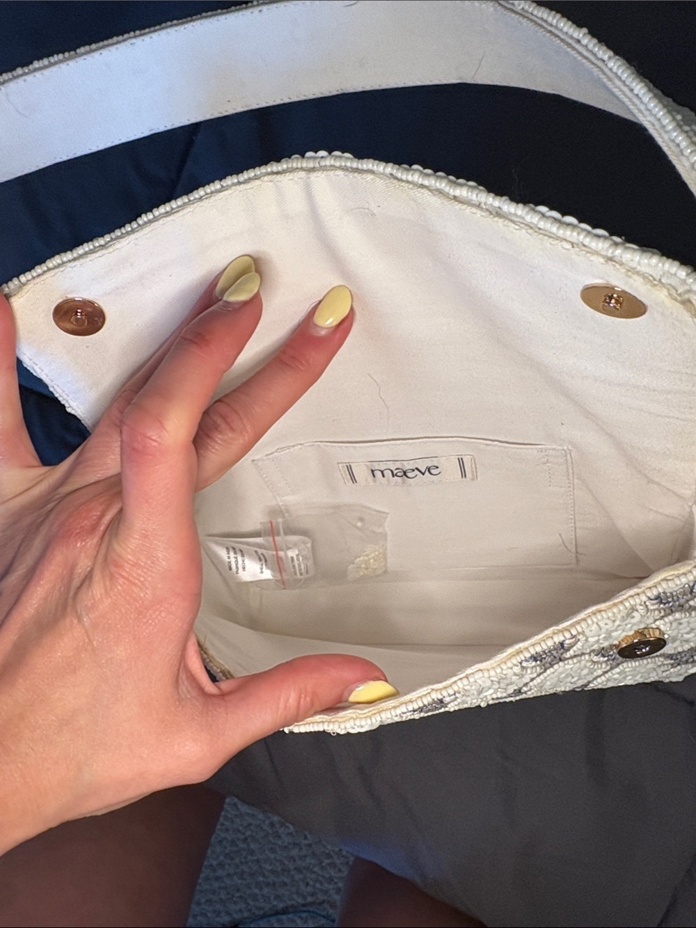 Anthropologie Fiona Beaded Bag – NWT - Picture 6 of 7